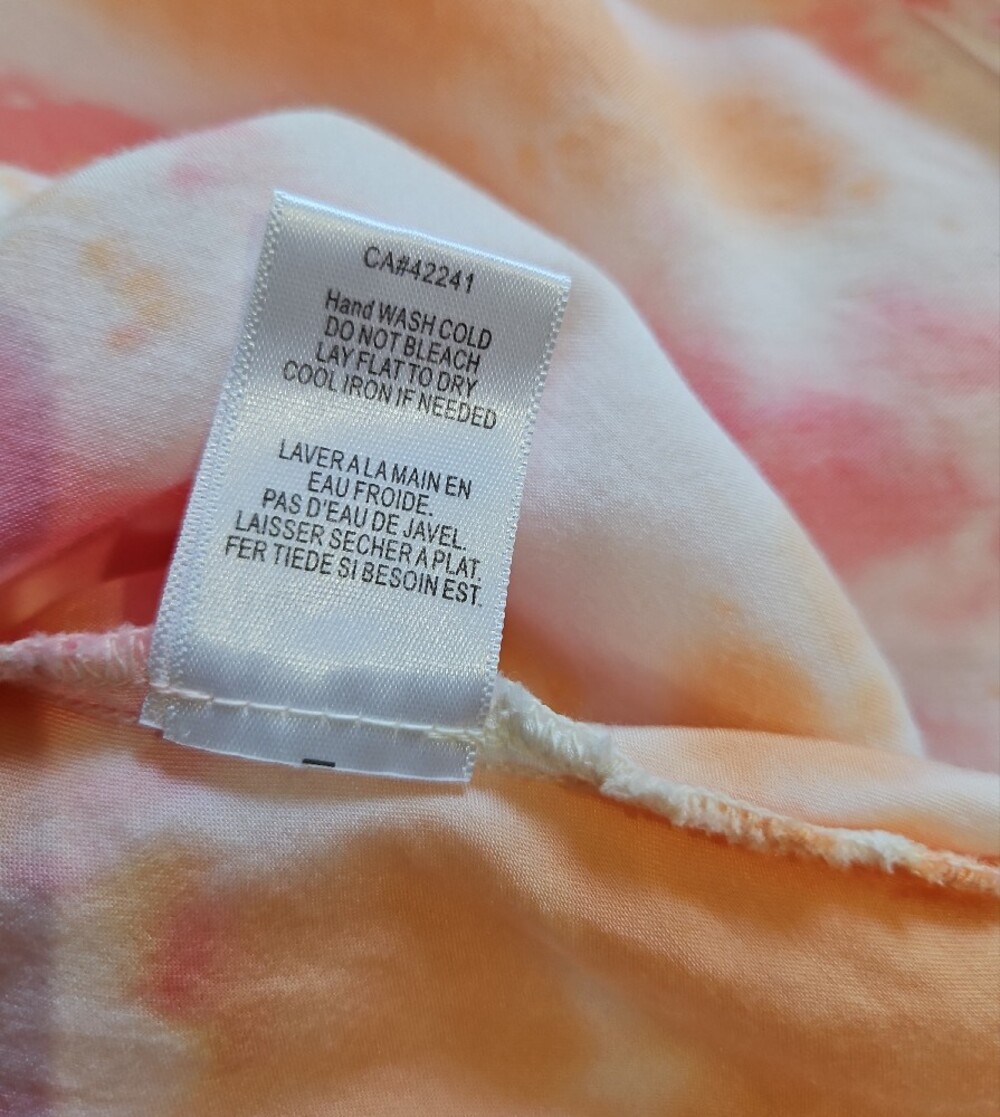 Young Fabulous & Broke YFB Tie Dye Silk Blend Cowl Neck Slip Maxi Dress S - Picture 8 of 11